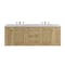 James Martin Vanities Laurent 72in Double Vanity, Light Natural Oak w/ 3 CM Carrara Marble Top 545-V72-LNO-3CAR - alternate 5